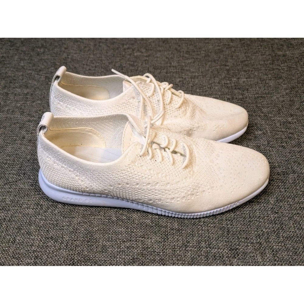 Cole Haan Zerogrand Women's Cloth Oxford Style Shoes White Size 7.5 B Sneakers